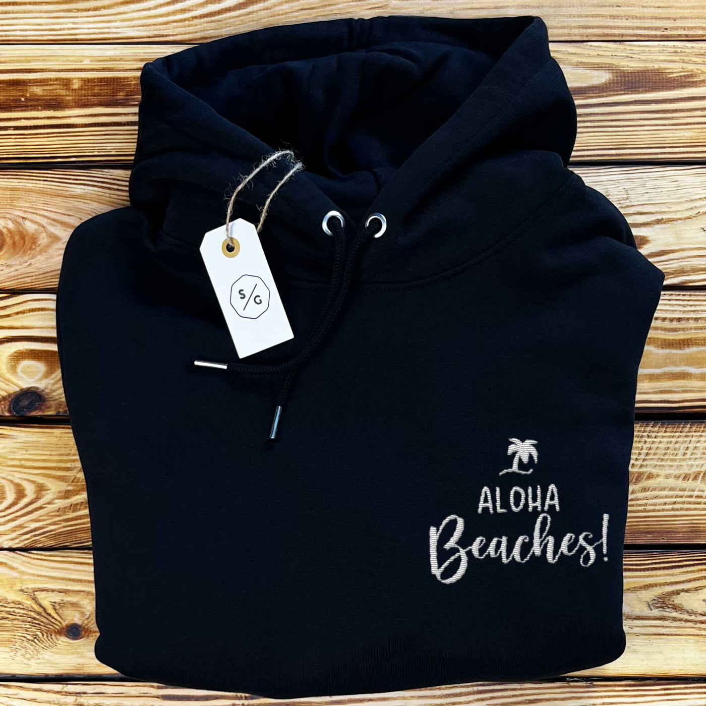 BESTICKTER HOODIE OVERSIZED • ALOHA BEACHES