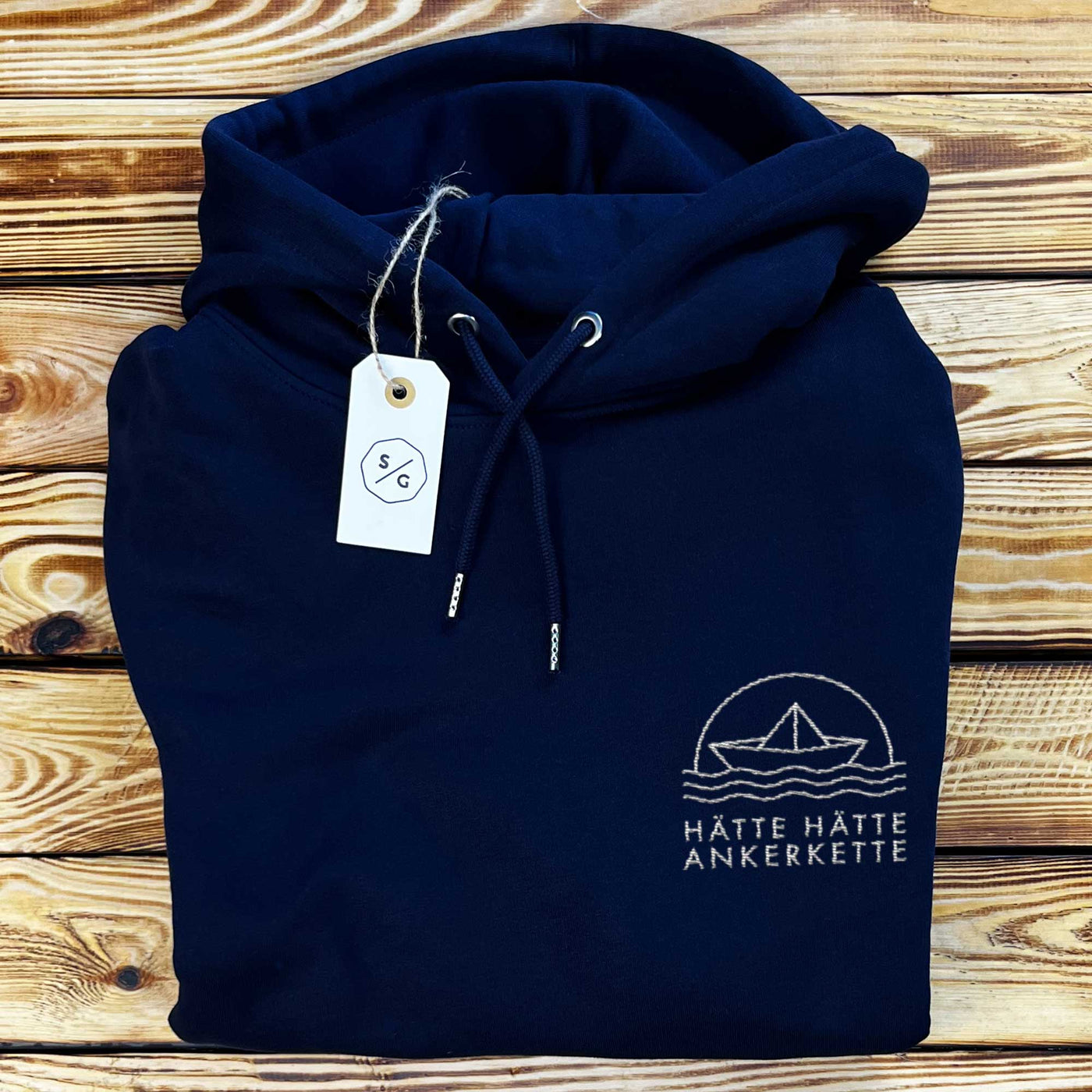 BESTICKTER HOODIE OVERSIZED • HÄTTE HÄTTE ANKERKETTE