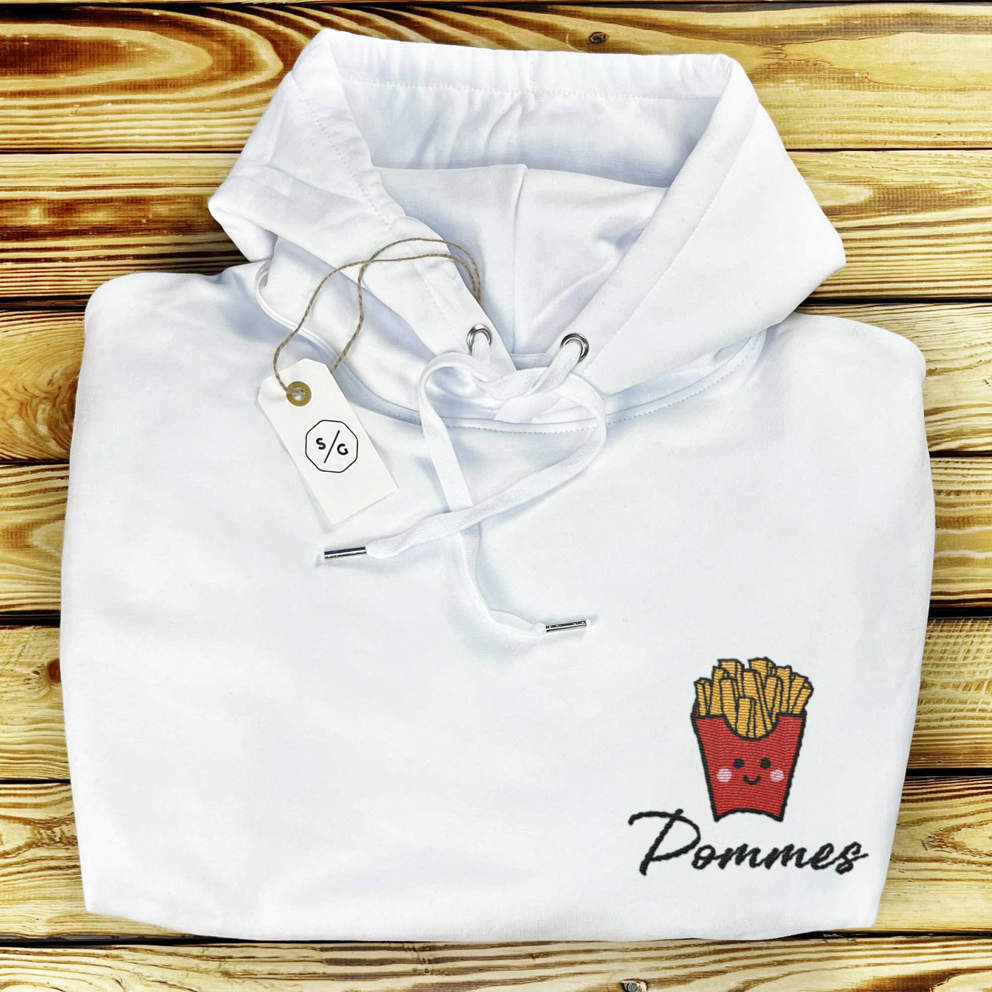 BESTICKTER HOODIE OVERSIZED • POMMES