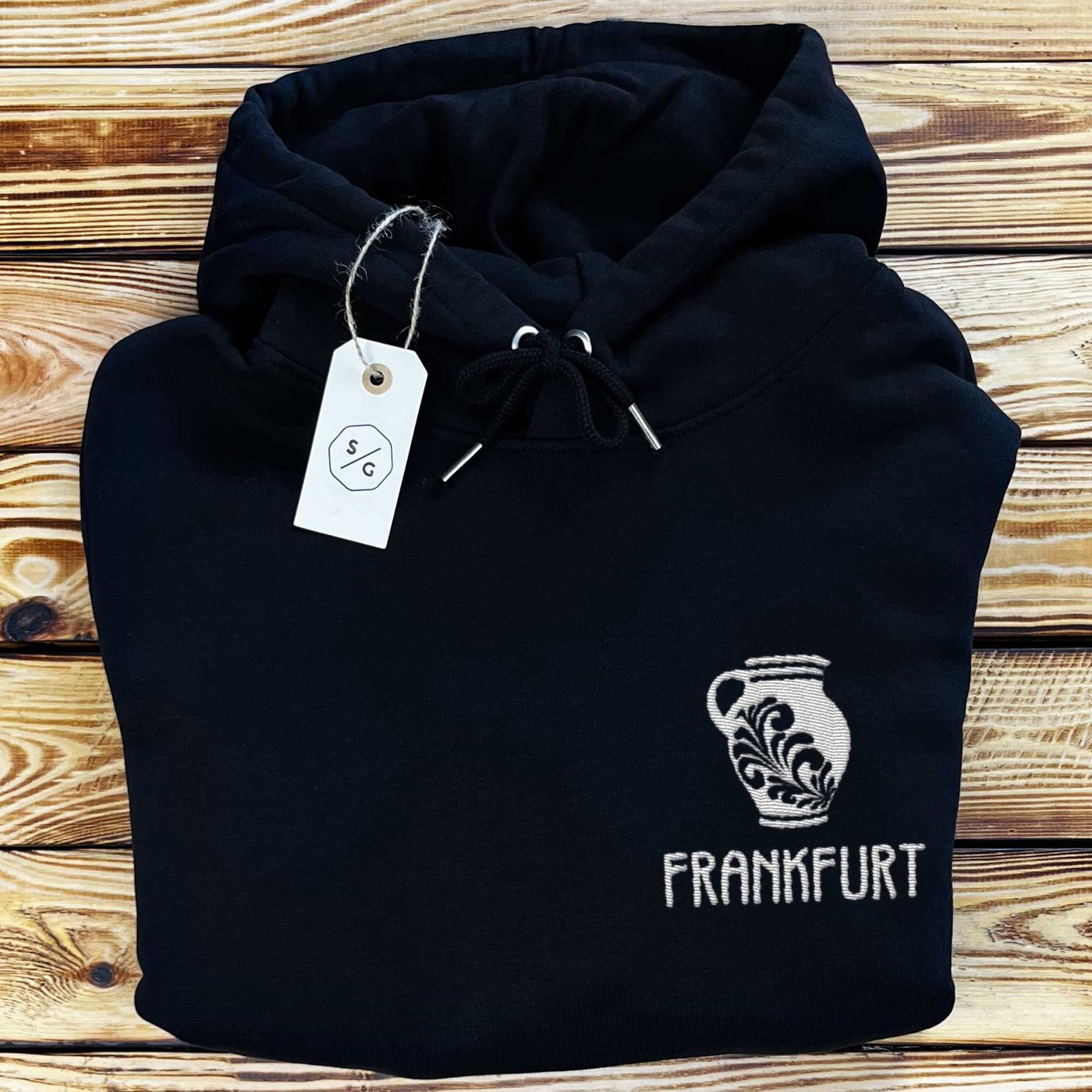 BESTICKTER HOODIE OVERSIZED • FRANKFURT