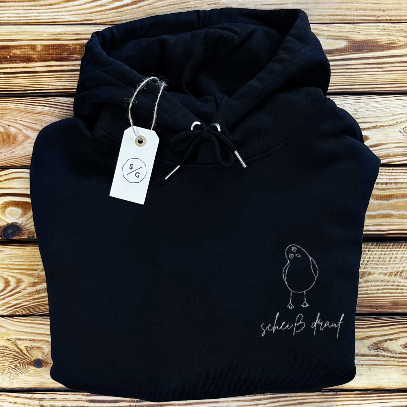 BESTICKTER HOODIE • SCHEISS DRAUF