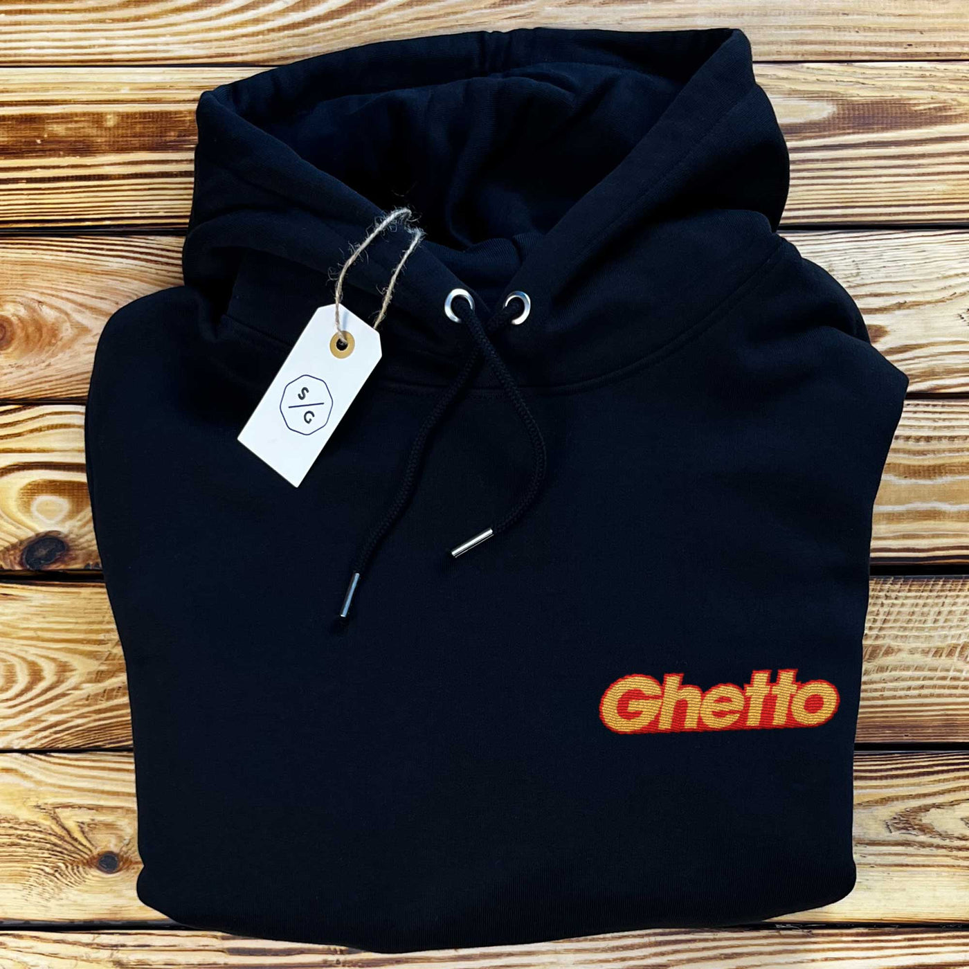 BESTICKTER HOODIE • GHETTO