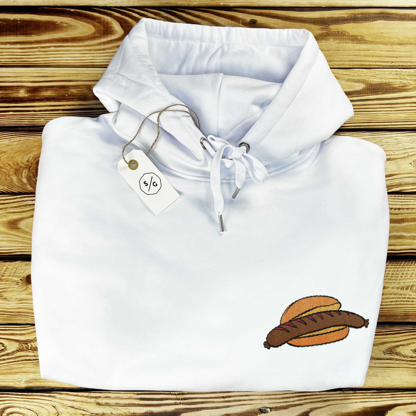 BESTICKTER HOODIE • BRATWURST