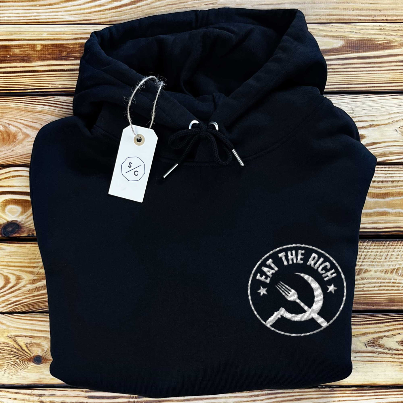 BESTICKTER HOODIE OVERSIZED • EAT THE RICH