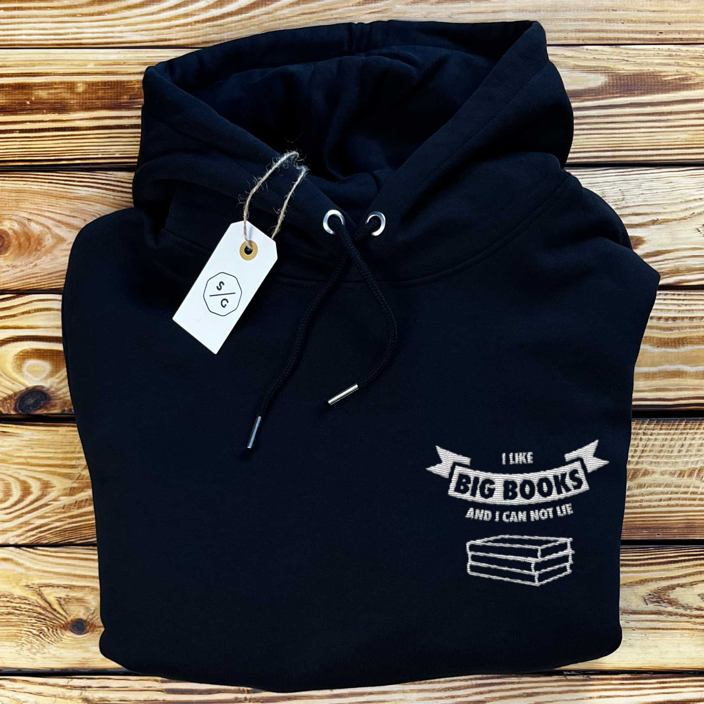 BESTICKTER HOODIE OVERSIZED • I LIKE BIG BOOKS