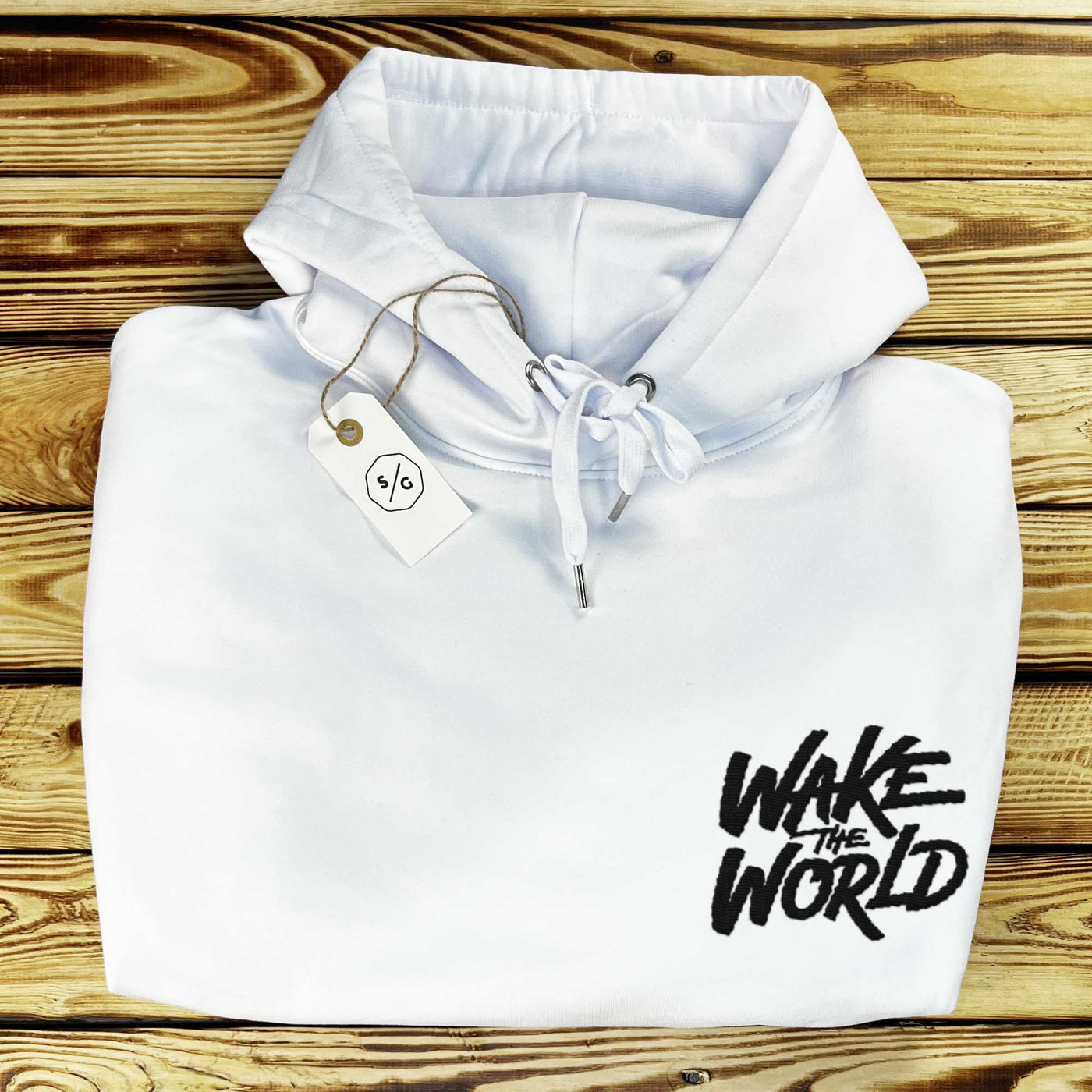 BESTICKTER HOODIE • WAKE THE WORLD