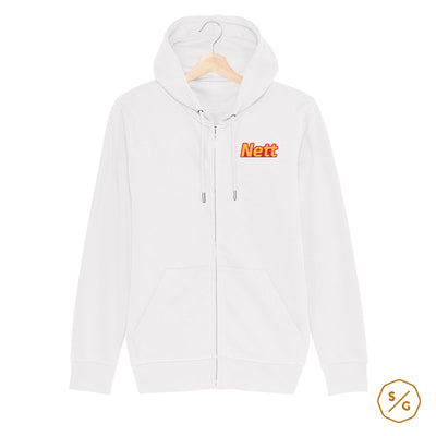 BESTICKTER ZIPPER HOODIE • NETT