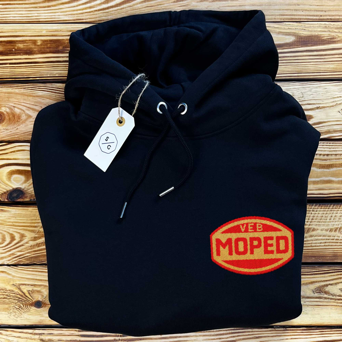 BESTICKTER HOODIE • VEB MOPED