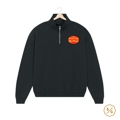 BESTICKTER HALF-ZIP SWEATER • VEB MOPED