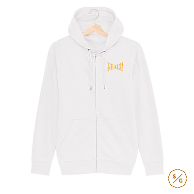 BESTICKTER ZIPPER HOODIE • TEACH PEACE