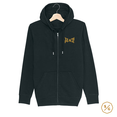 BESTICKTER ZIPPER HOODIE • TEACH PEACE