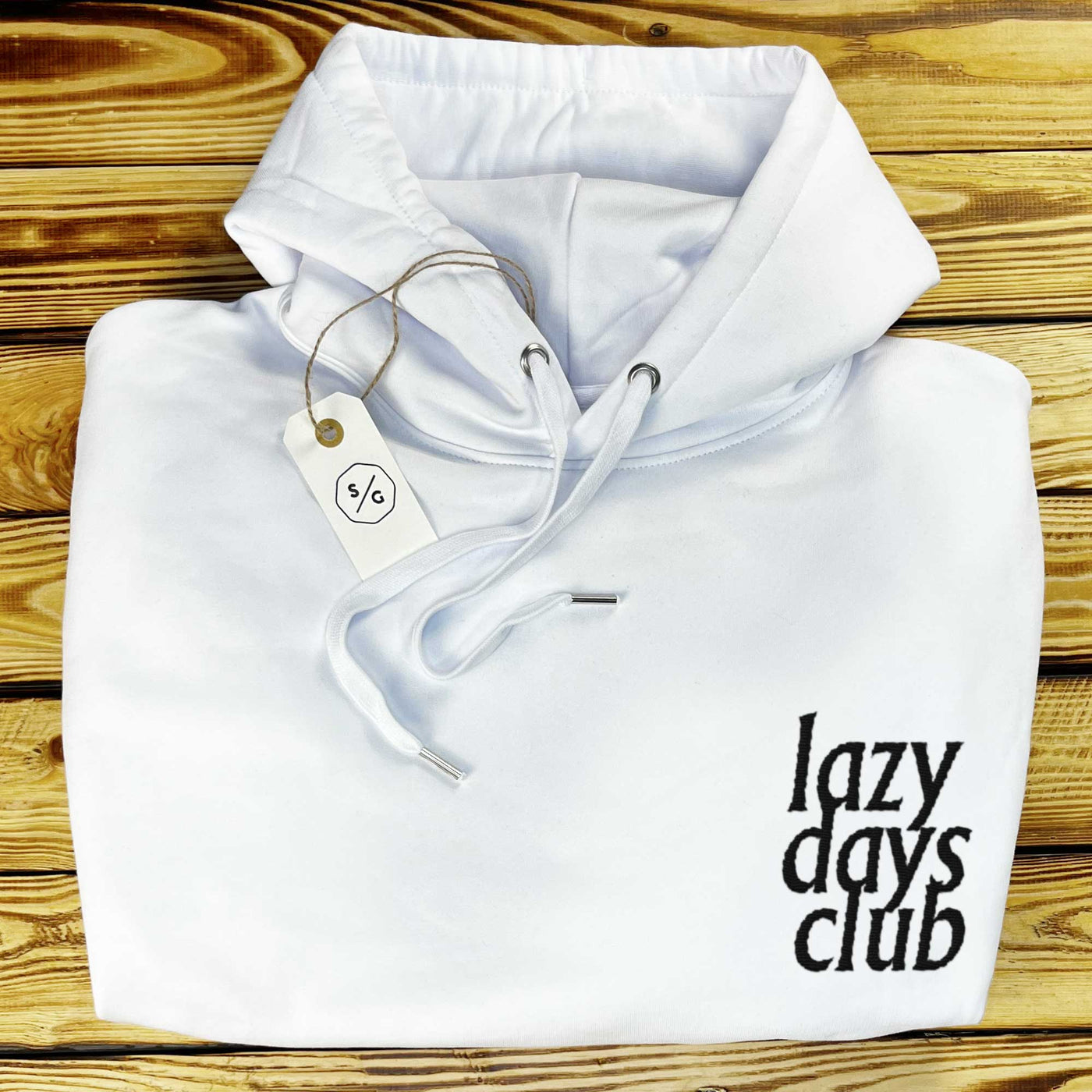 BESTICKTER HOODIE OVERSIZED • LAZY DAYS CLUB