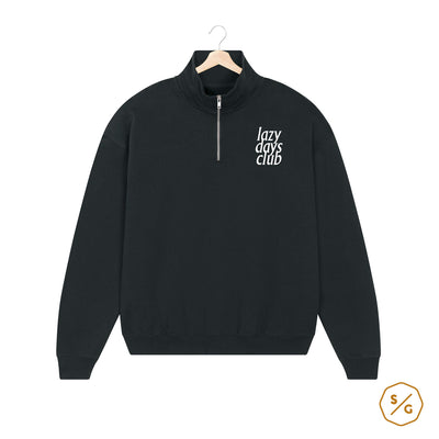 BESTICKTER HALF-ZIP SWEATER • LAZY DAYS CLUB