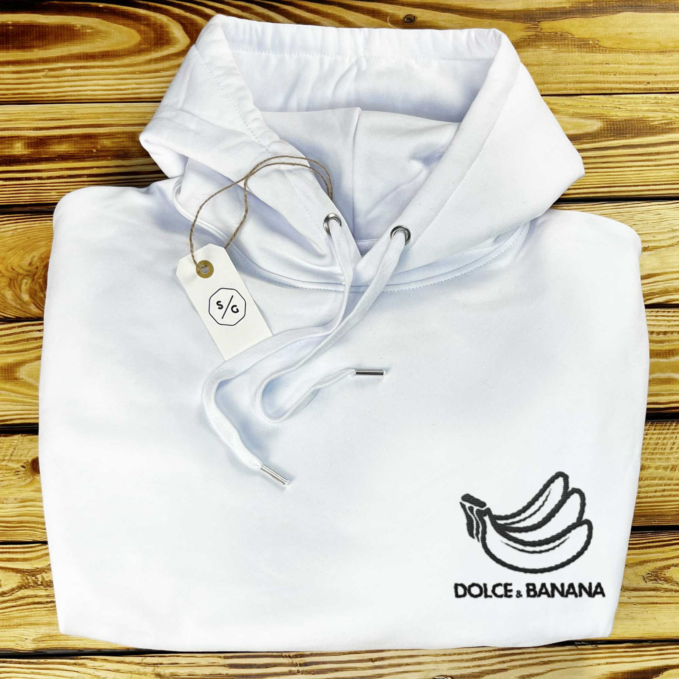 EMBROIDERED HOODIE • DOLCE & BANANA LOGO