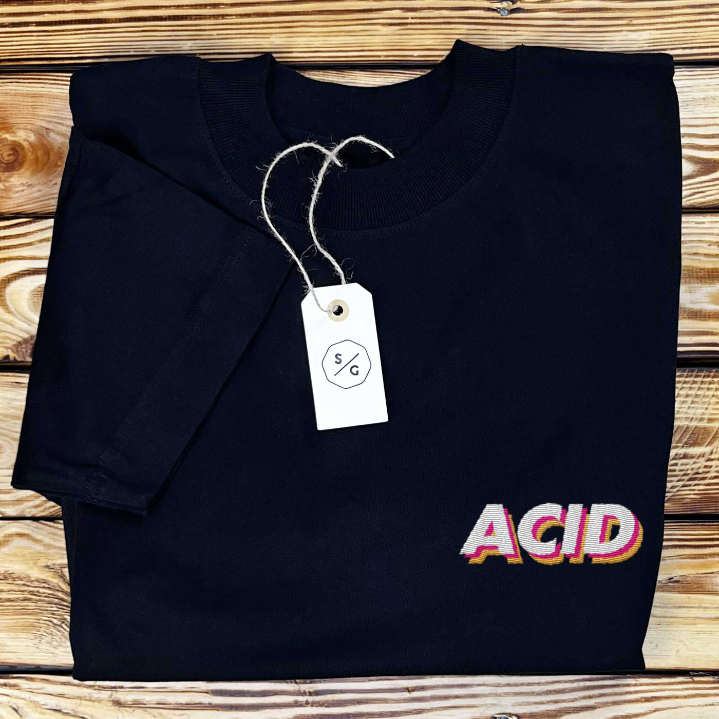 BESTICKTES SHIRT OVERSIZED • ACID