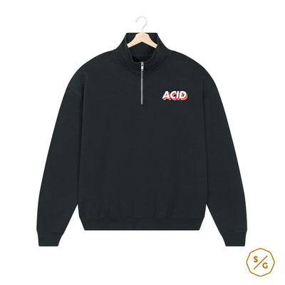 BESTICKTER HALF-ZIP SWEATER • ACID