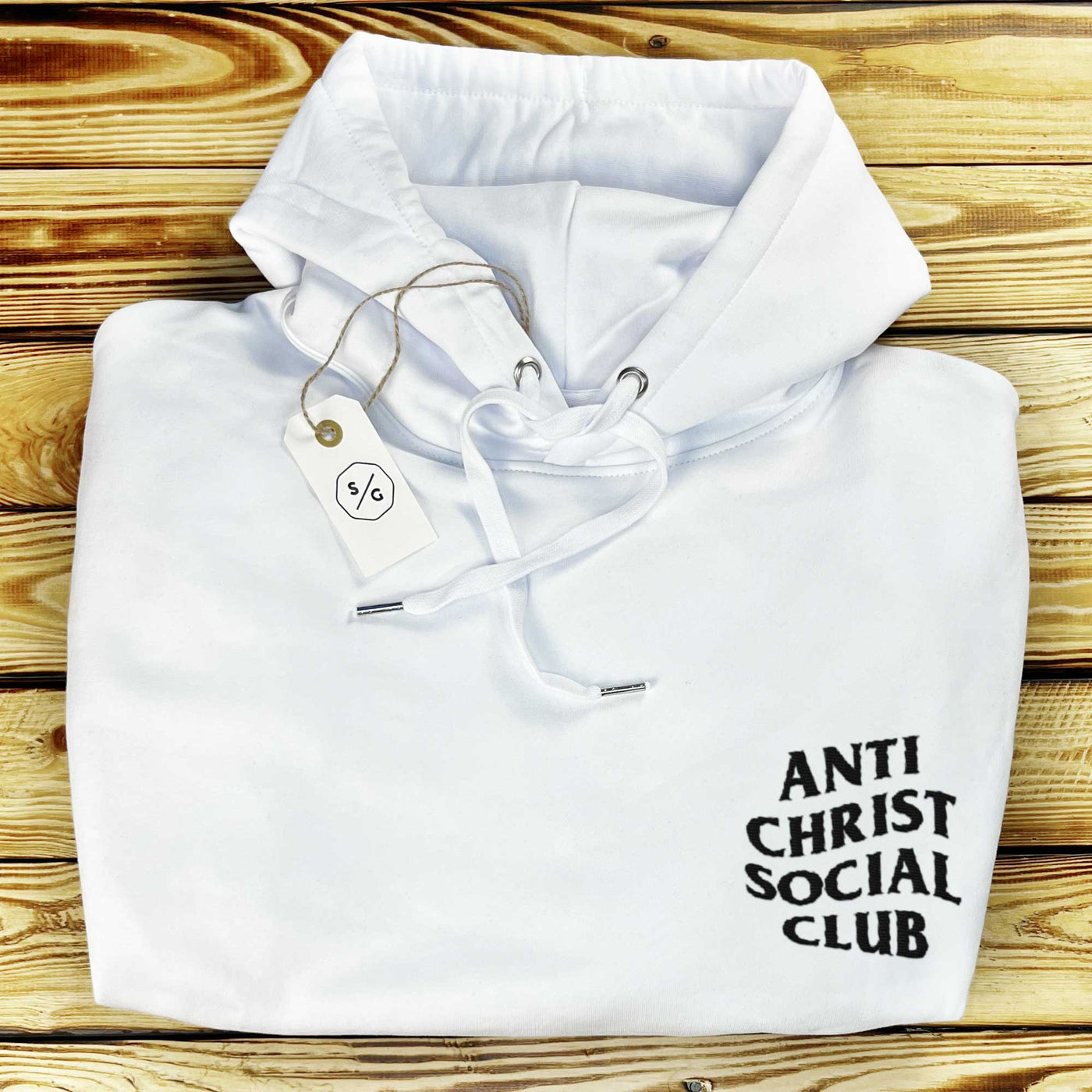 BESTICKTER HOODIE • ANTI CHRIST SOCIAL CLUB