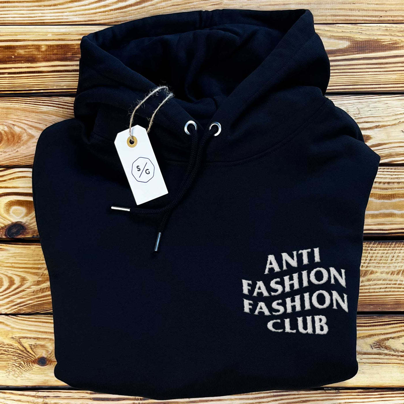 BESTICKTER HOODIE OVERSIZED • ANTI FASHION FASHION CLUB