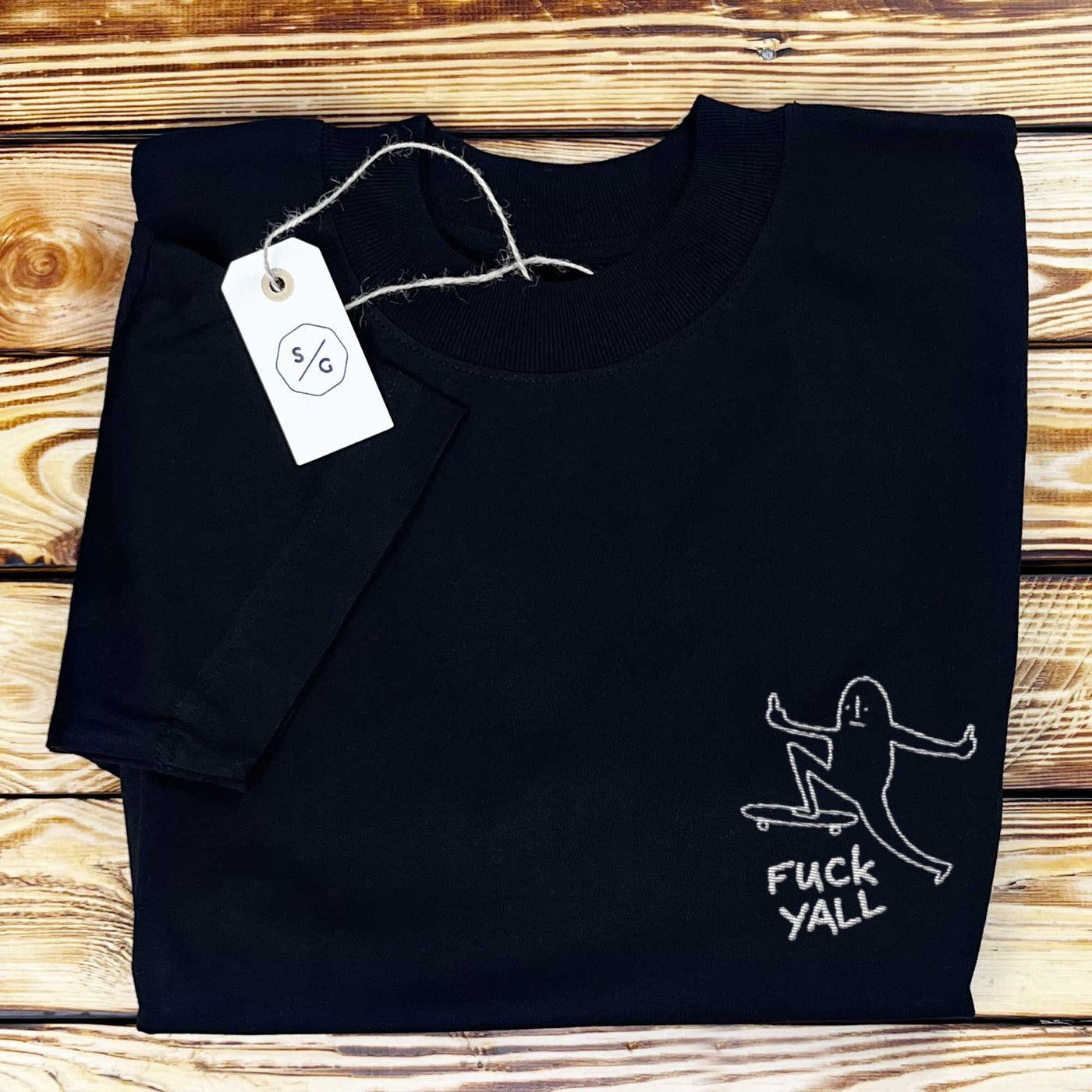 BESTICKTES SHIRT OVERSIZED • FUCK YALL