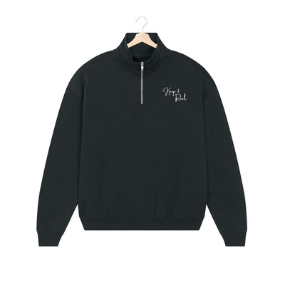 BESTICKTER HALF-ZIP SWEATER • KEEP IT REAL