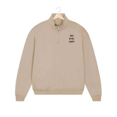 BESTICKTER HALF-ZIP SWEATER • DO EPIC SHIT