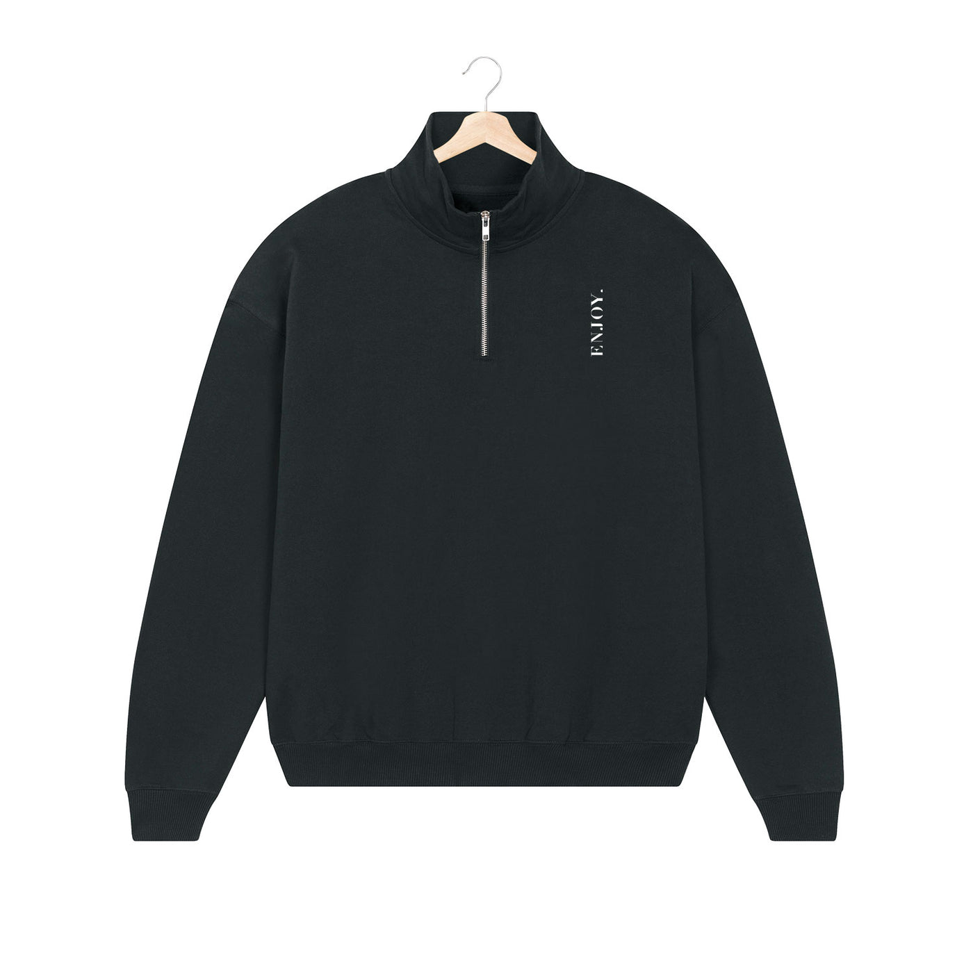 BESTICKTER HALF-ZIP SWEATER • ENJOY.