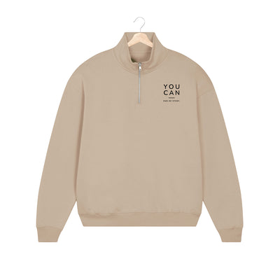 BESTICKTER HALF-ZIP SWEATER • YOU CAN - END OF STORY