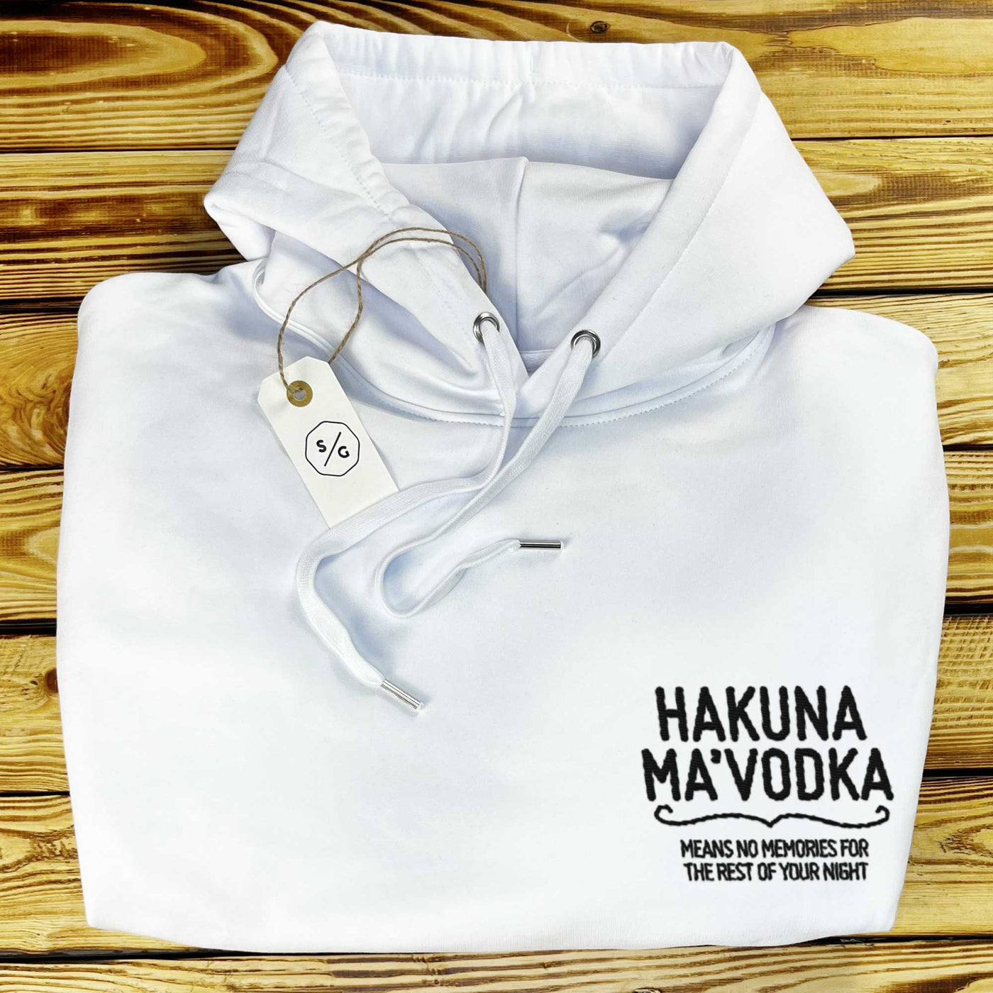 BESTICKTER HOODIE OVERSIZED • HAKUNA MA'VODKA