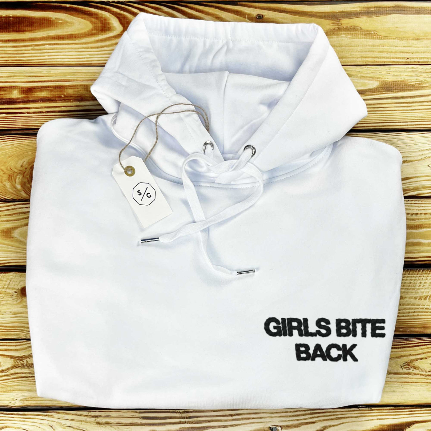 BESTICKTER HOODIE OVERSIZED • GIRLS BITE BACK