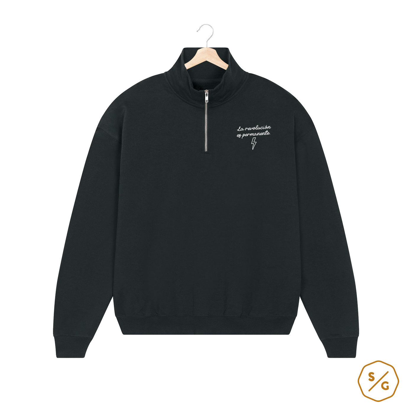 BESTICKTER HALF-ZIP SWEATER • LA REVOLUCIÓN