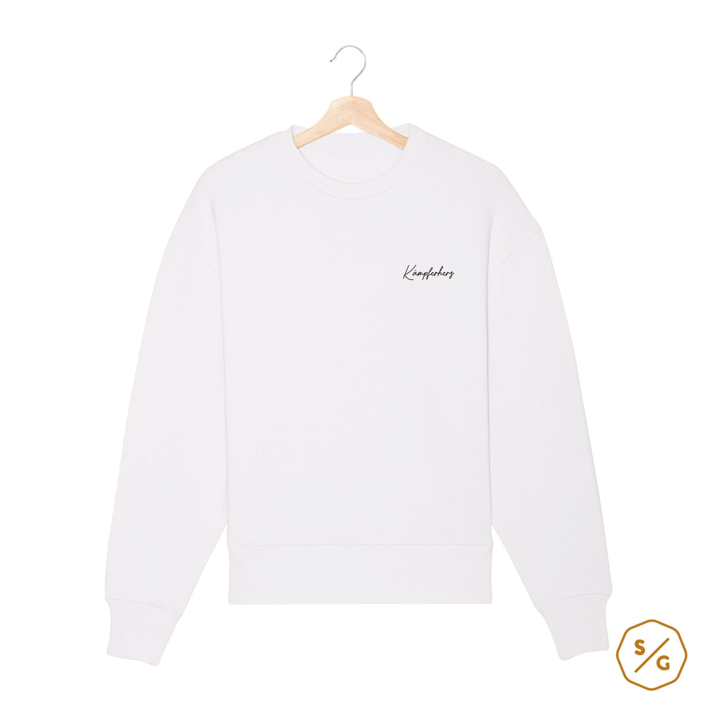 BESTICKTER SWEATER • KÄMPFERHERZ