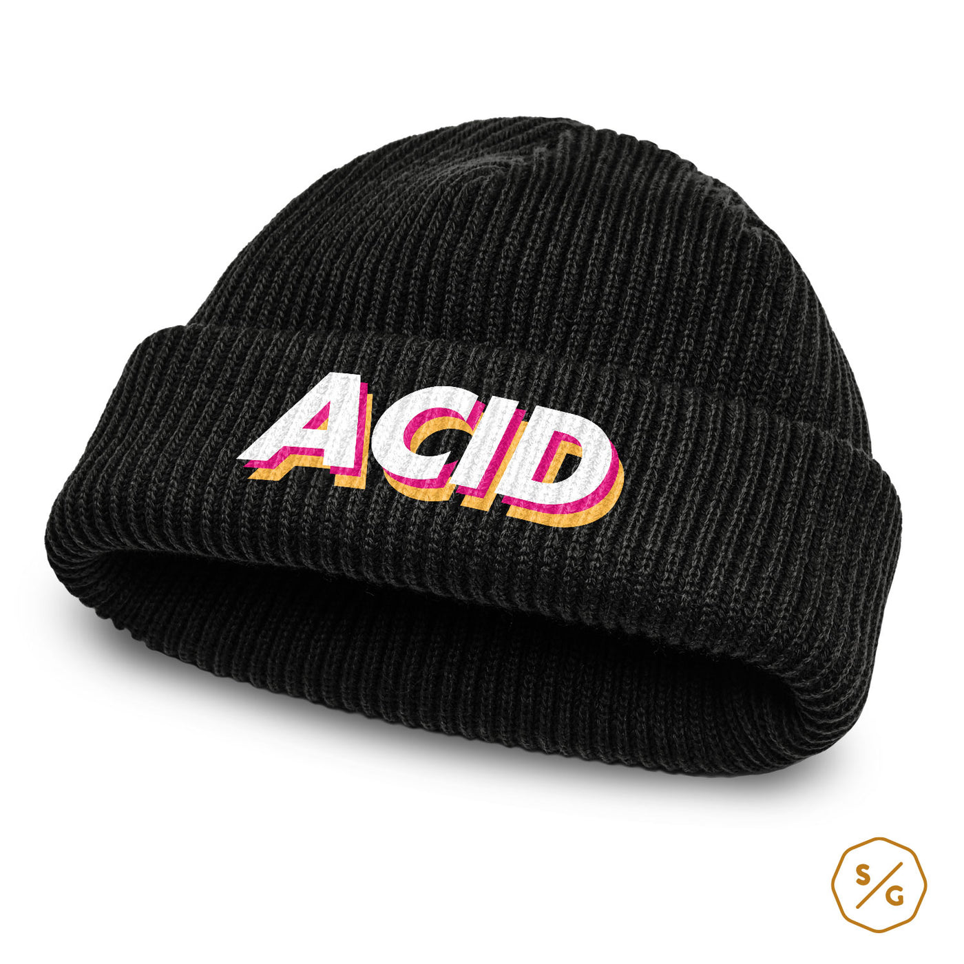 BESTICKTE BEANIE • ACID