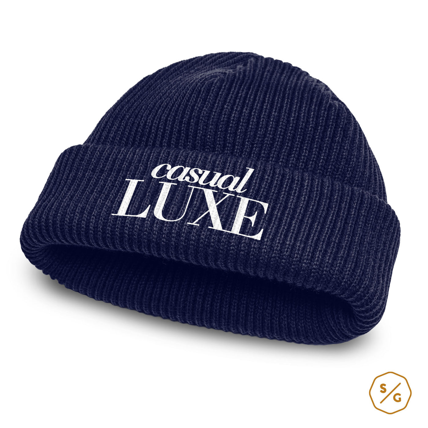 BESTICKTE BEANIE • CASUAL LUXE