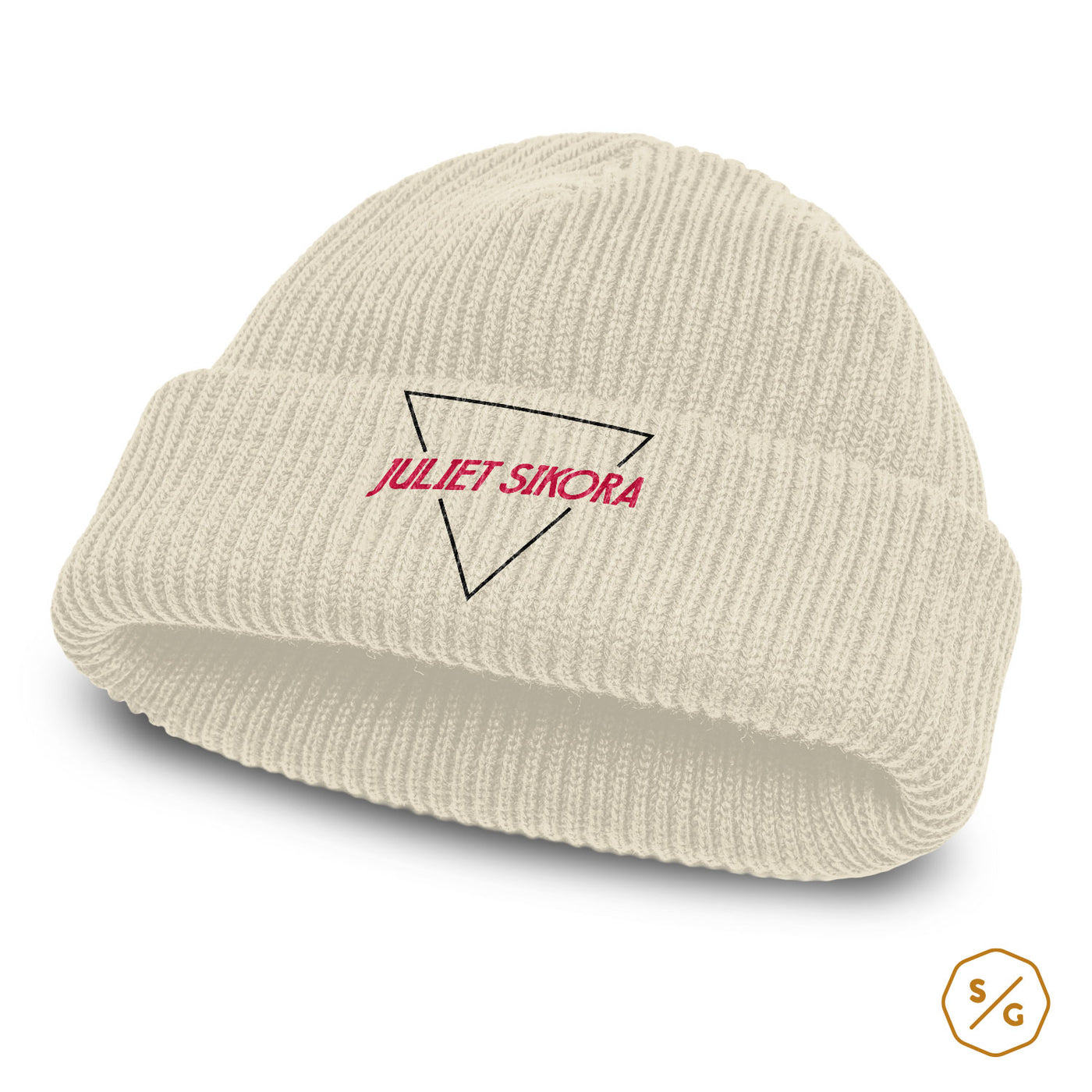 BESTICKTE BEANIE • LOGO JULIET SIKORA