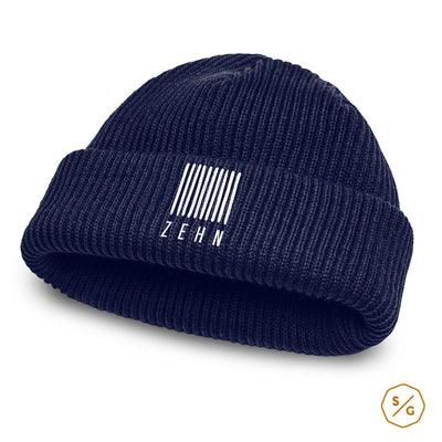 BESTICKTE BEANIE • LOGO ZEHN RECORDS