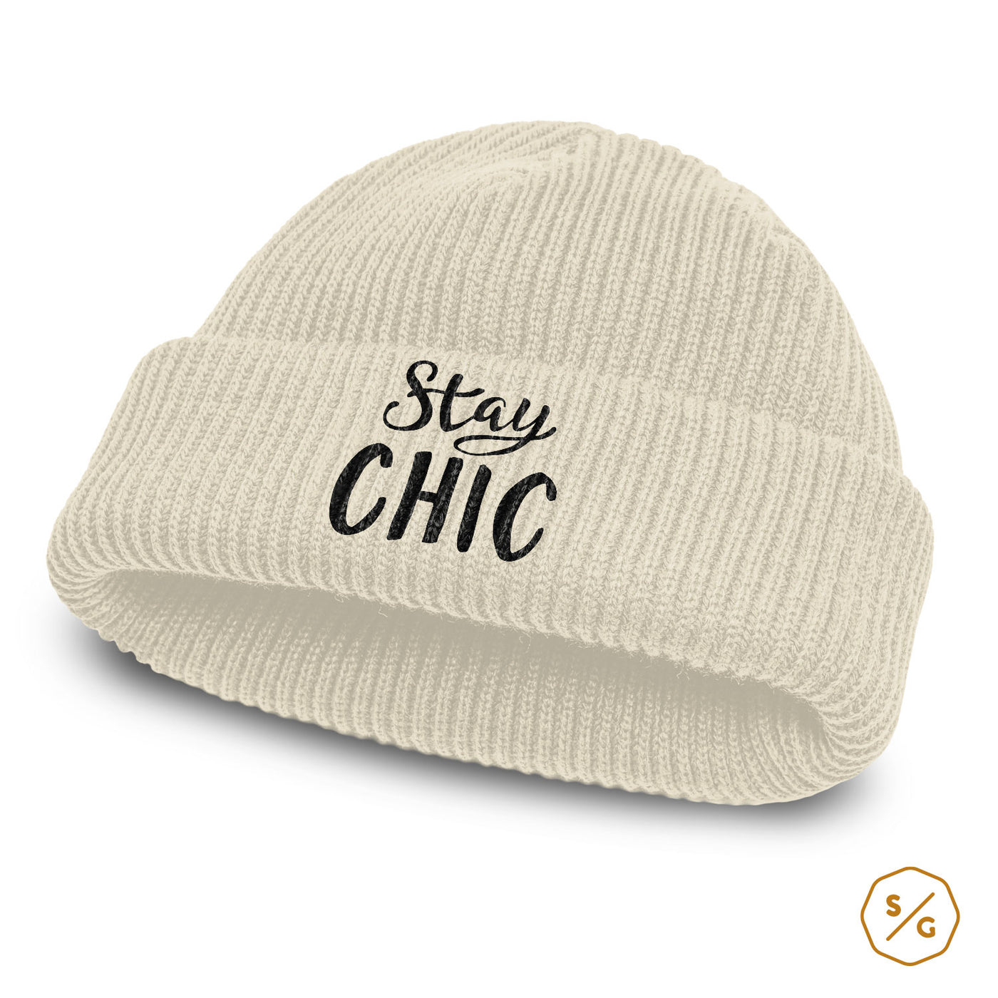 BESTICKTE BEANIE • STAY CHIC