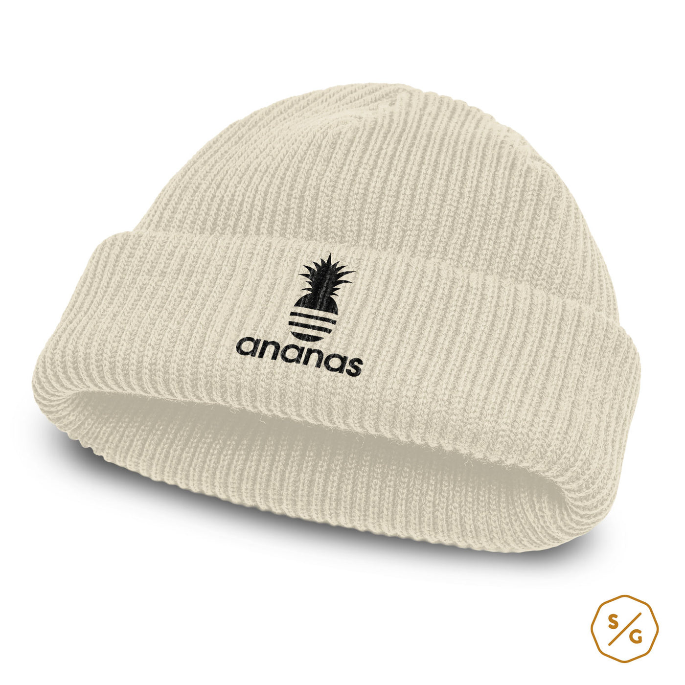 BESTICKTE BEANIE • ANANAS