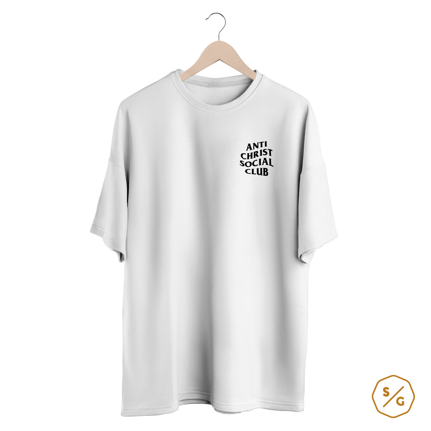 BESTICKTES SHIRT OVERSIZED • ANTI CHRIST SOCIAL CLUB