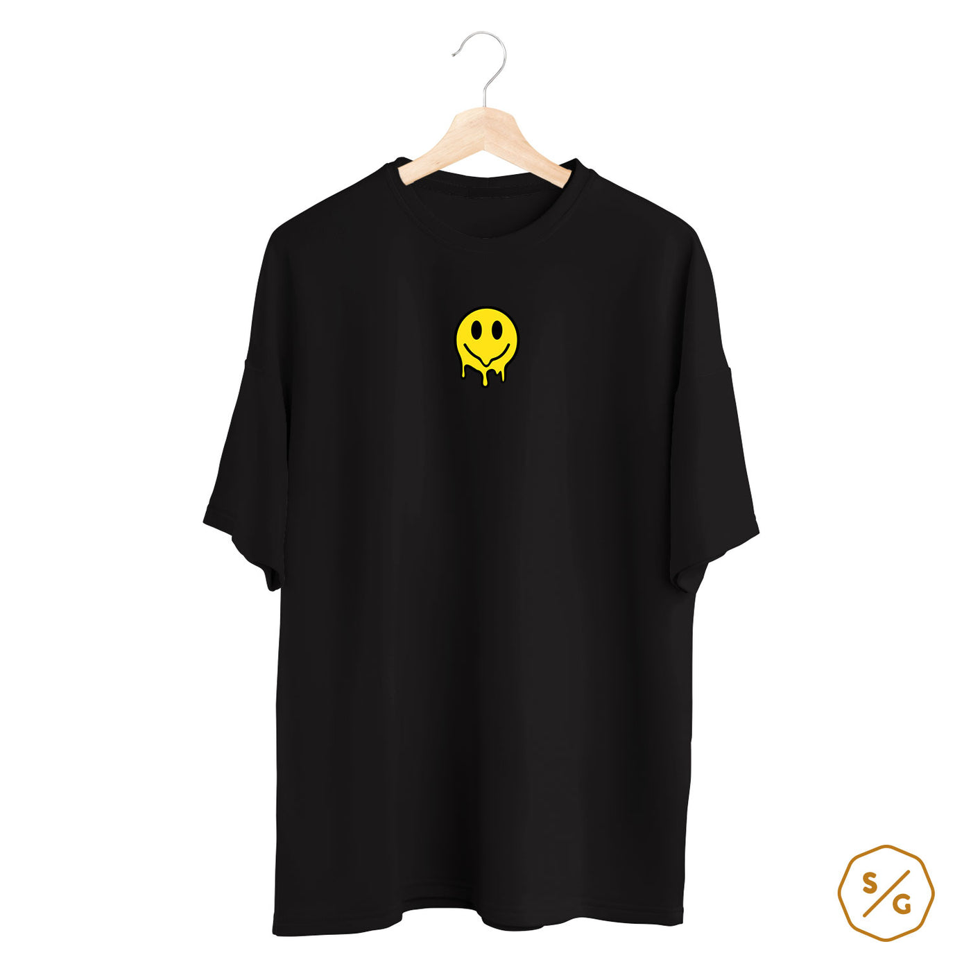 BESTICKTES SHIRT OVERSIZED • ACID SMILEY