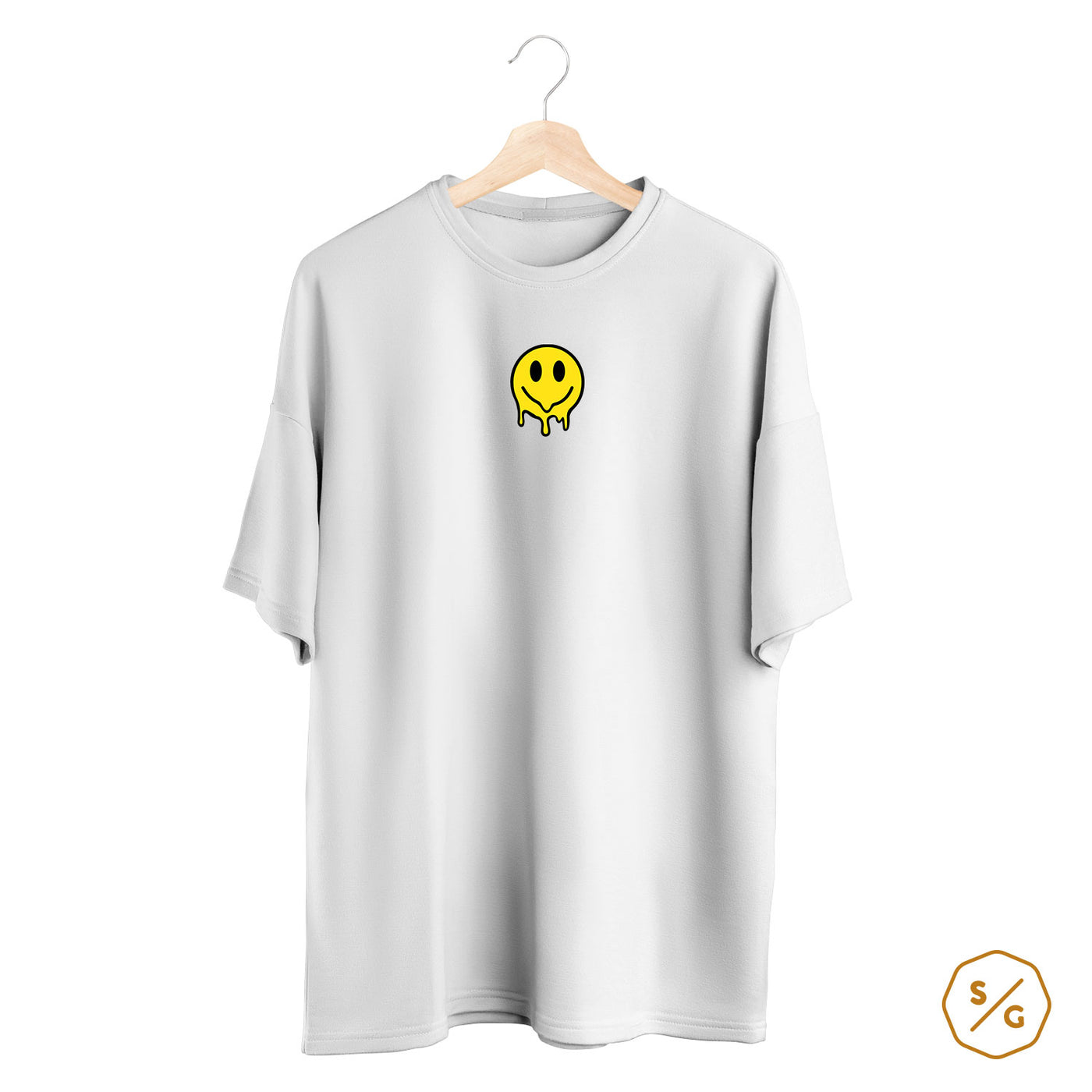 BESTICKTES SHIRT OVERSIZED • ACID SMILEY