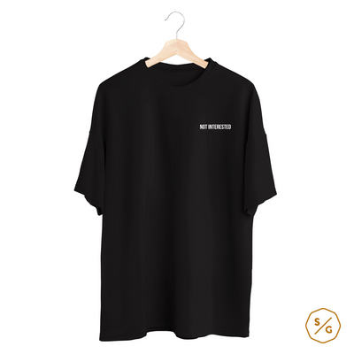 BESTICKTES SHIRT OVERSIZED • NOT INTERESTED