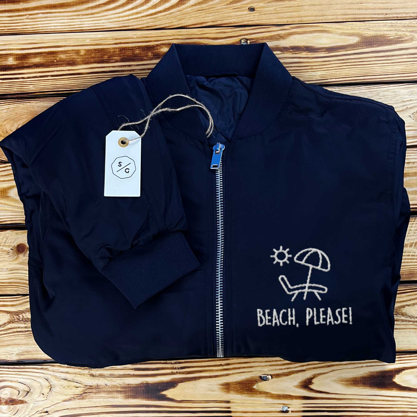 BESTICKTE BOMBERJACKE • BEACH, PLEASE