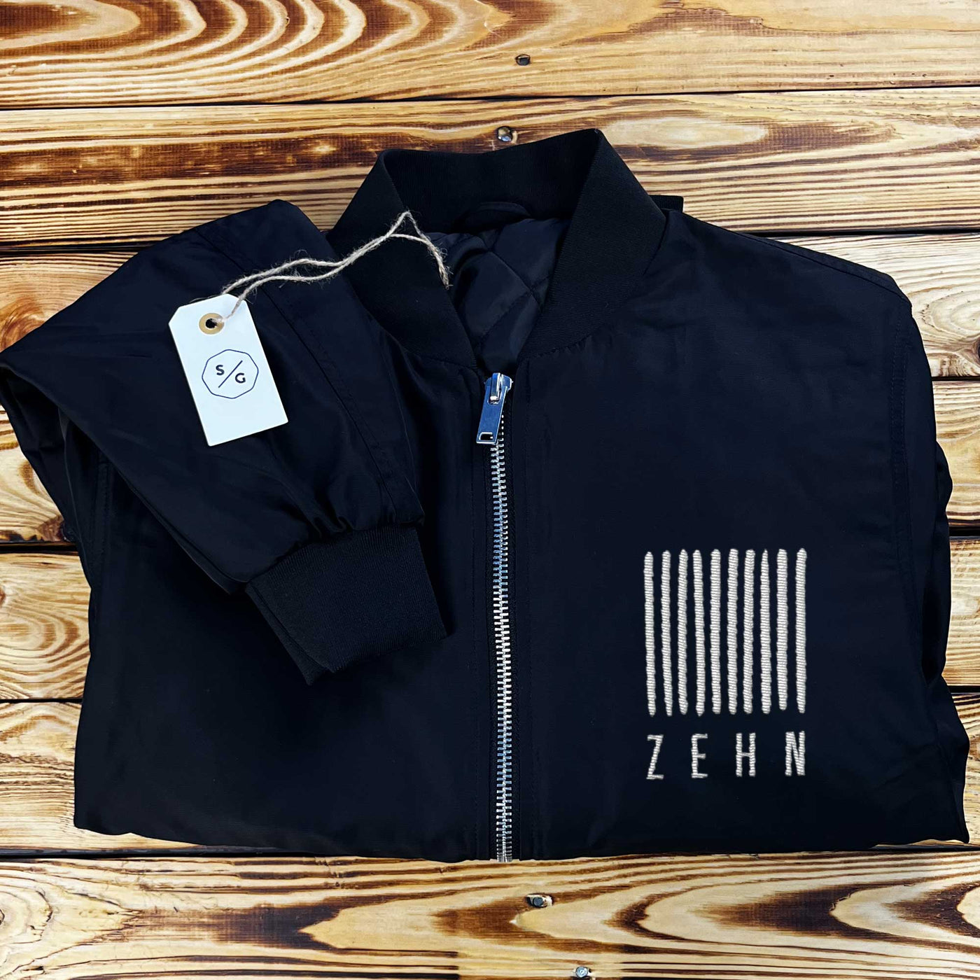 BESTICKTE BOMBERJACKE • LOGO ZEHN RECORDS