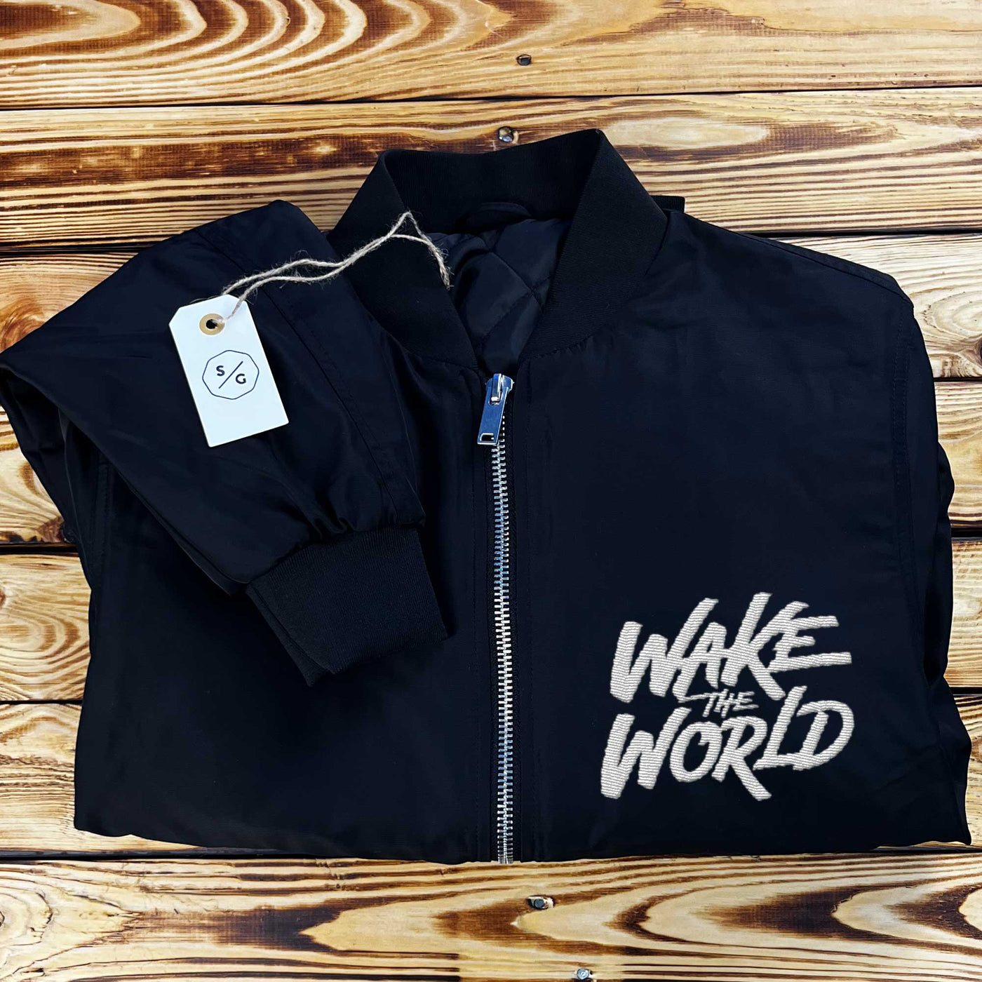 BESTICKTE BOMBERJACKE • WAKE THE WORLD