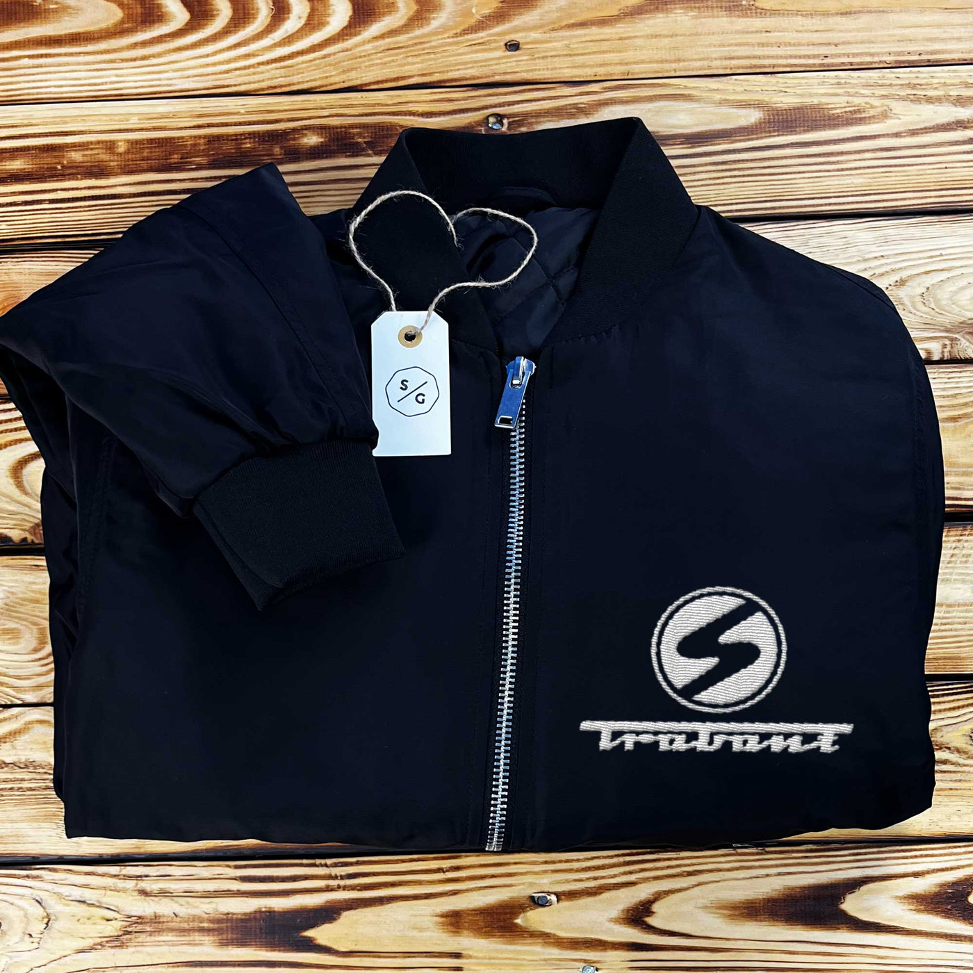 EMBROIDERED BOMBER JACKET • TRABANT