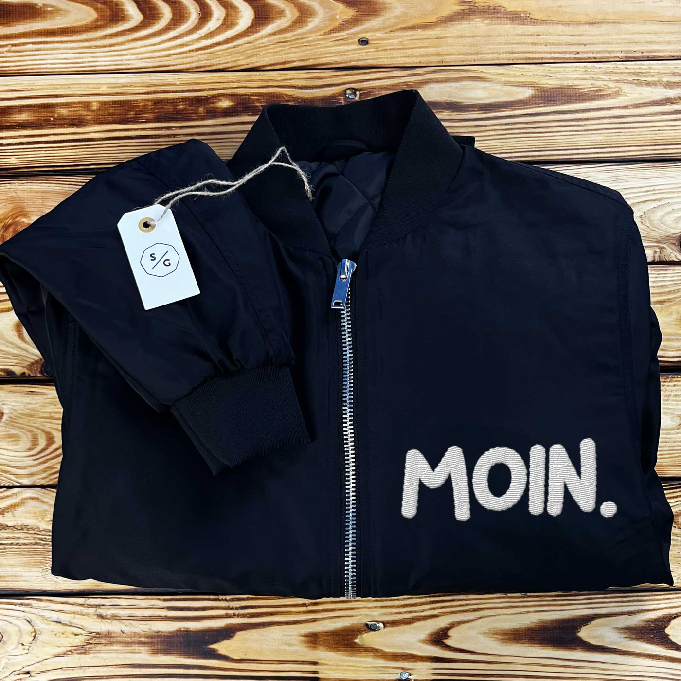 EMBROIDERED BOMBER JACKET • MOIN.