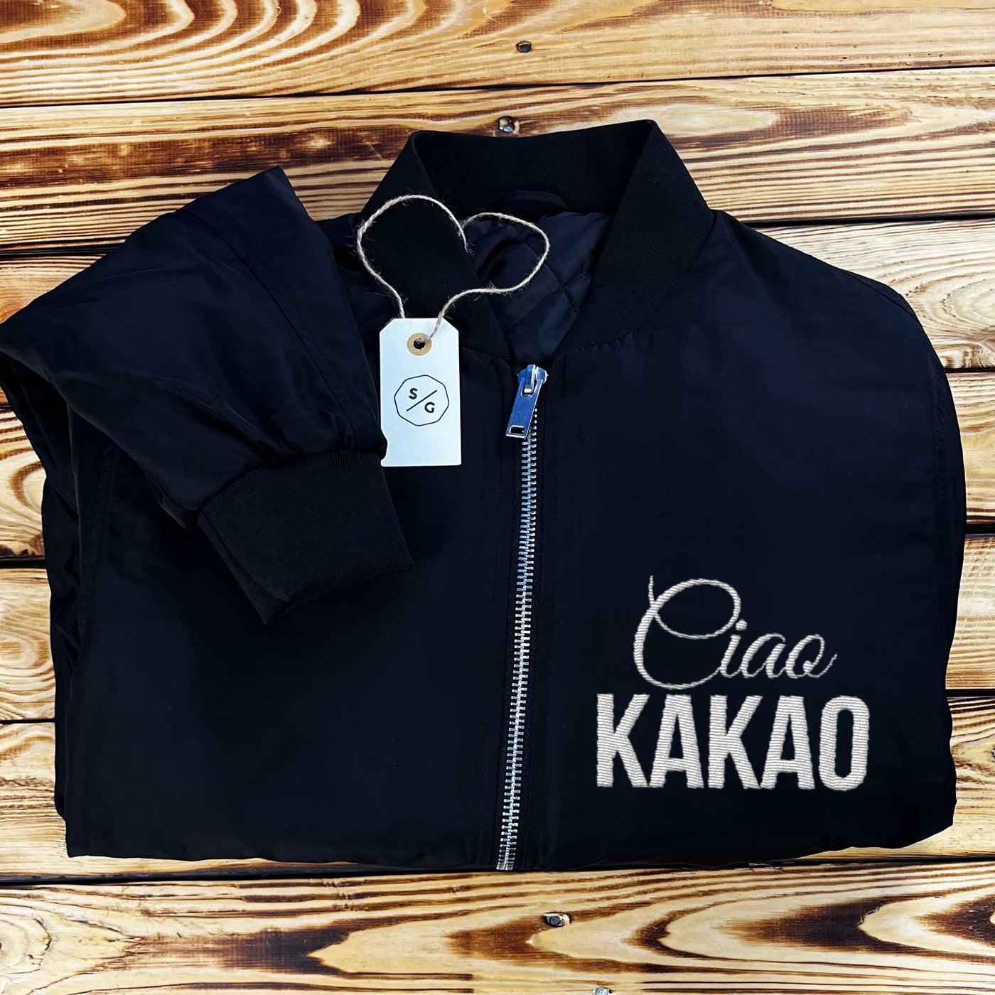 EMBROIDERED BOMBER JACKET • CIAO KAKAO