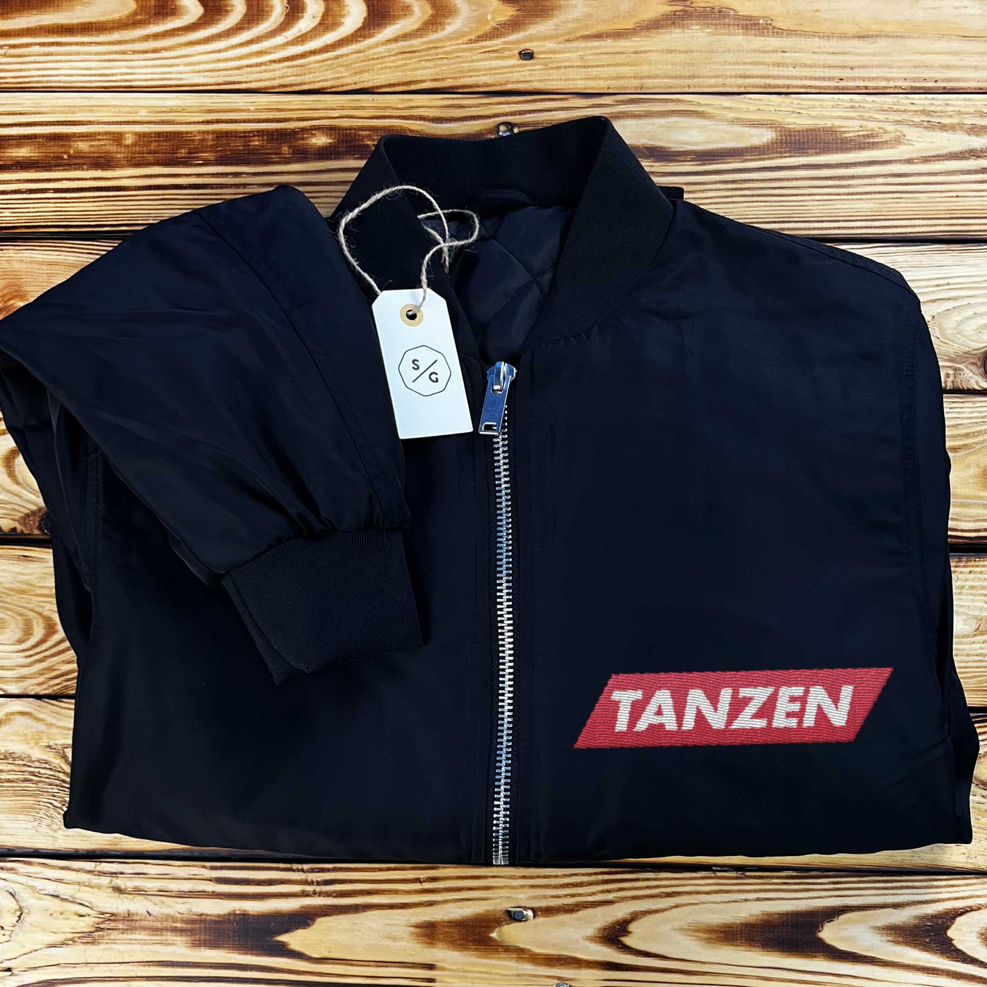 EMBROIDERED BOMBER JACKET • TANZEN