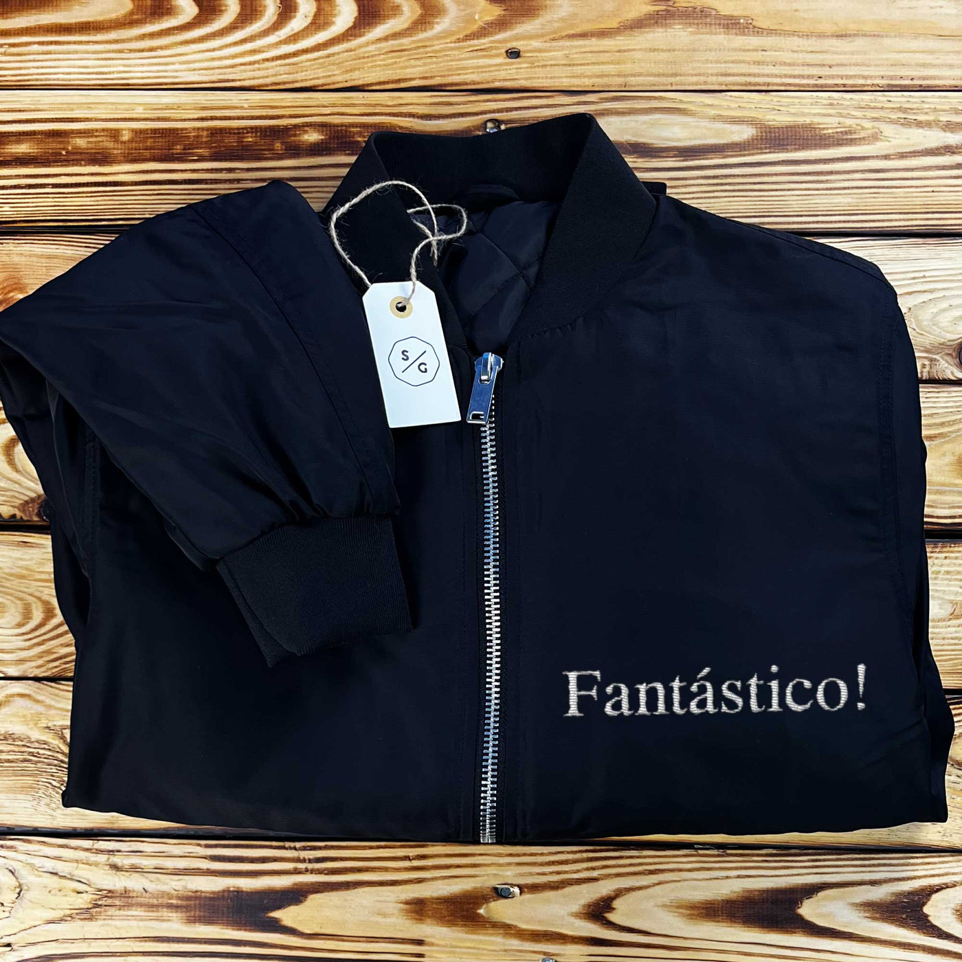 EMBROIDERED BOMBER JACKET • FANTÁSTICO!