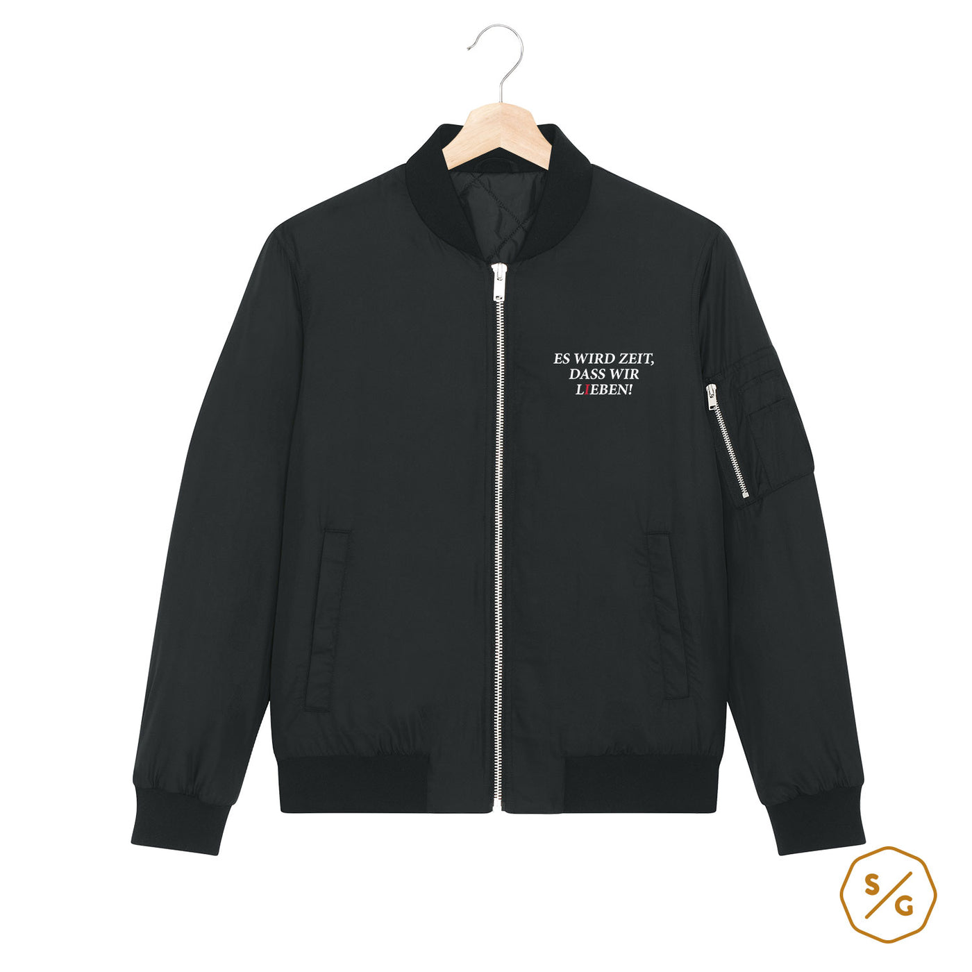 BESTICKTE BOMBERJACKE • ES WIRD ZEIT, DASS WIR LIEBEN!